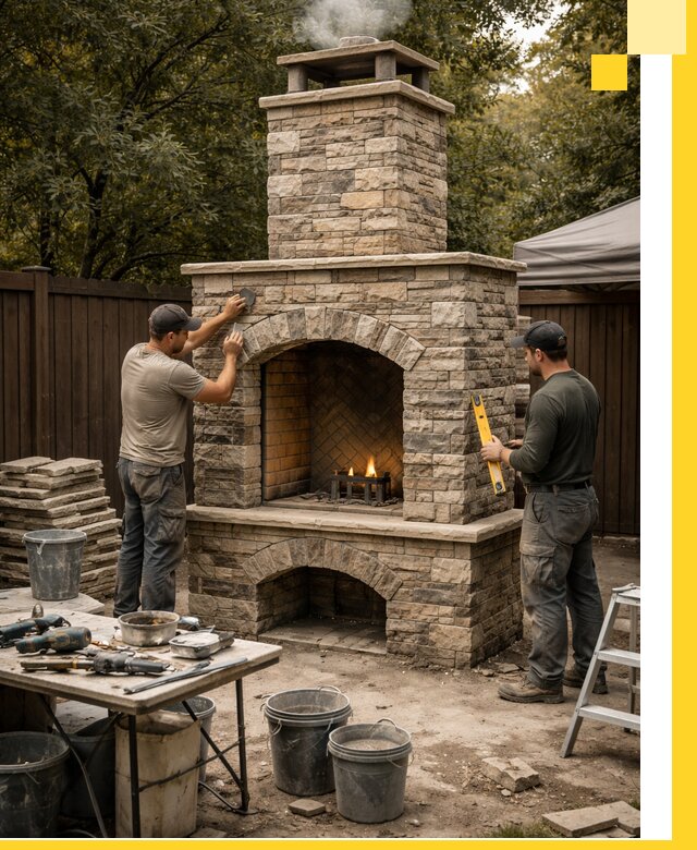 Проектирование и установка уличных каминов в Касимах