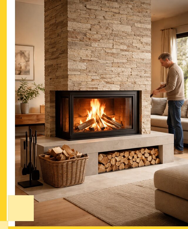 Дровяной камин под ключ в Касимах от 217480 р. | ЭриданКсм