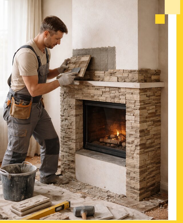 Изготовление и монтаж каминов для дома под ключ в Касимах