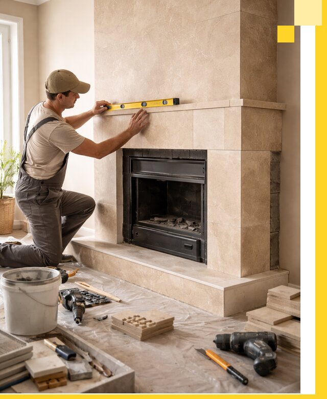 Установка и монтаж каминов в частном доме под ключ в Касимах