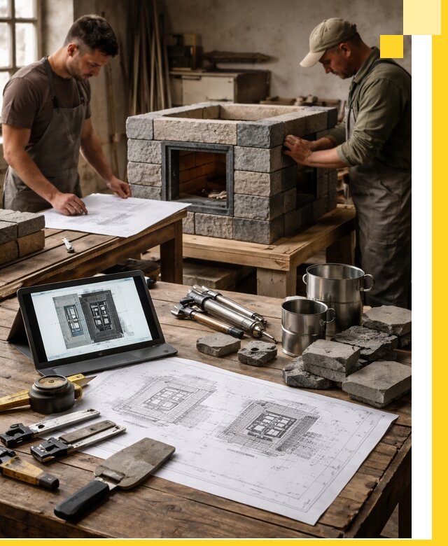 Разработка проектов печей с согласованием и монтажом в Касимах