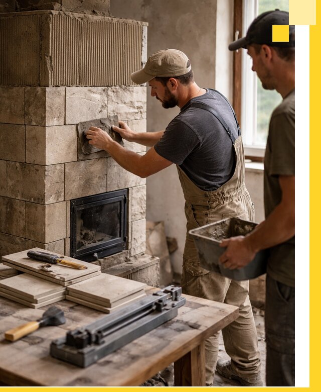 Профессиональная облицовка печей в Касимах: керамика и камень