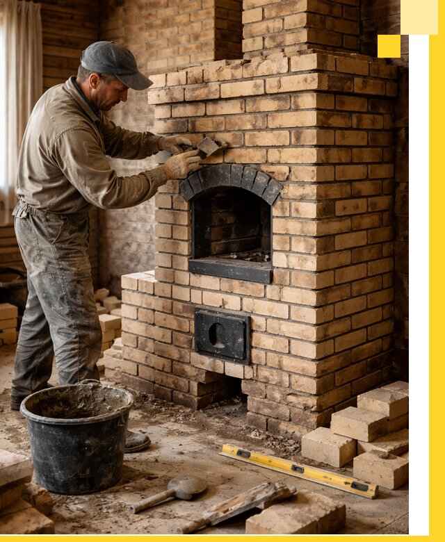 Кирпичные печи под ключ в Касимах: проектирование и кладка