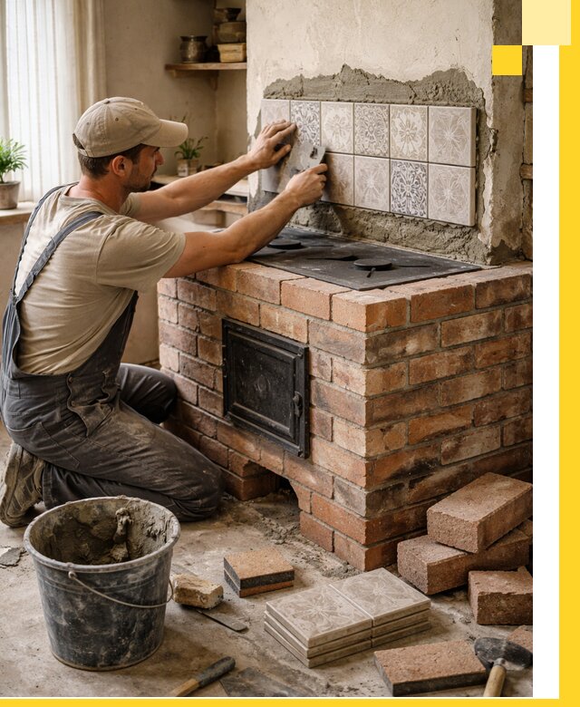 Печи с плитой на заказ монтаж гарантия и сервис в Касимах