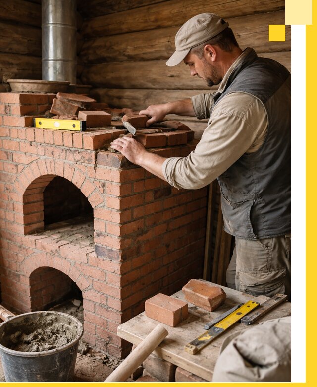 Изготовление и установка русских печей в Касимах под ключ