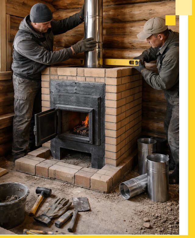 Проектирование, изготовление и установка банных печей в Касимах