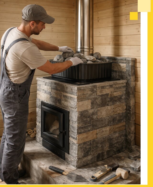 Печи для парной в Касимах, производство, монтаж и обслуживание