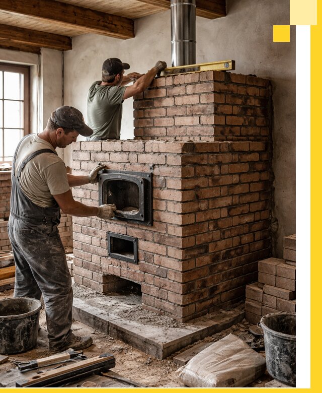 Печи для загородного дома под ключ в Касимах — монтаж и сервис