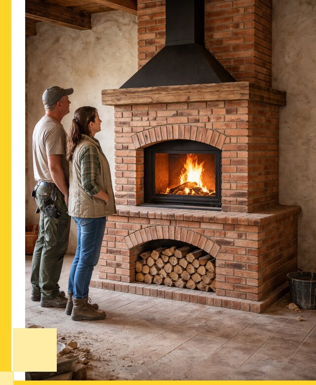 Печи камины из кирпича в Касимах от 130488 р. | ЭриданКсм