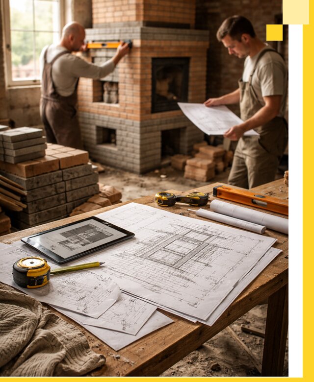 Проекты печей и каминов с индивидуальным дизайном в Касимах