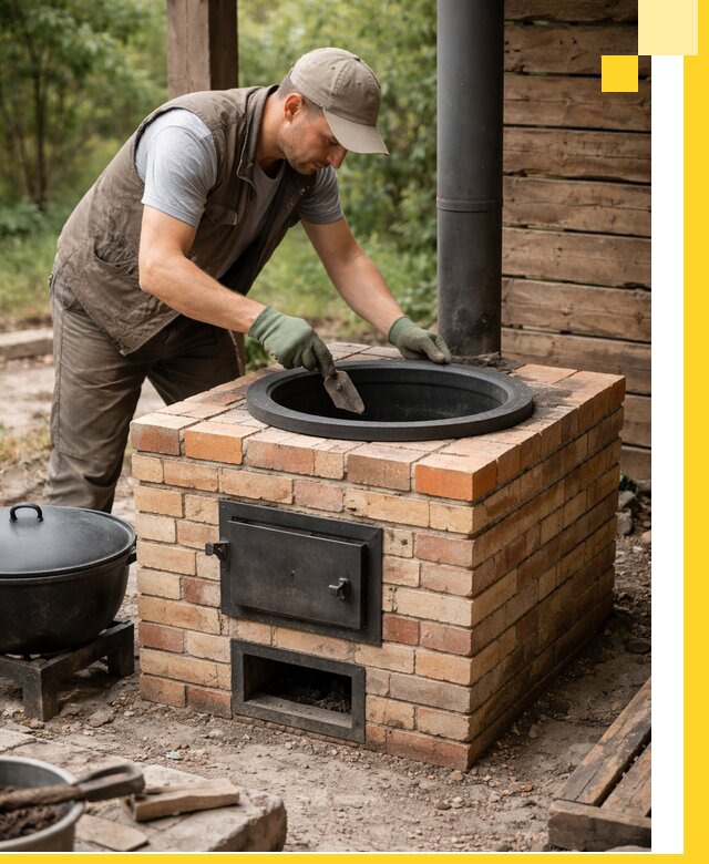 Изготовление и установка печей для казана в Касимах под ключ