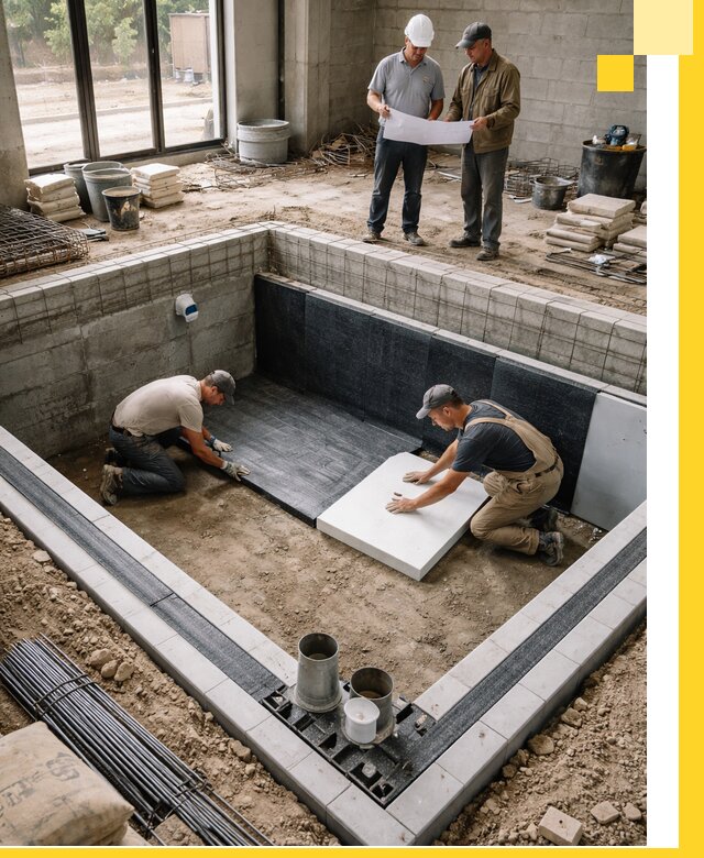 Проекты частных и общественных бассейнов под ключ в Касимах