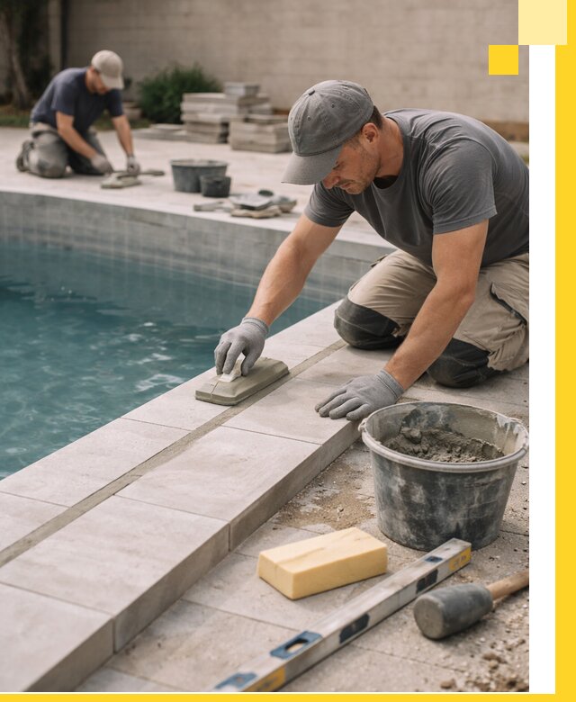 Отделка бассейнов в Касимах: декоративная отделка и гидроизоляция