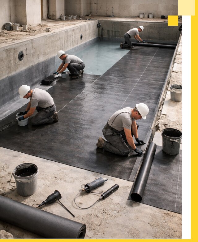 Профессиональная гидроизоляция бассейнов и чаш в Касимах под ключ