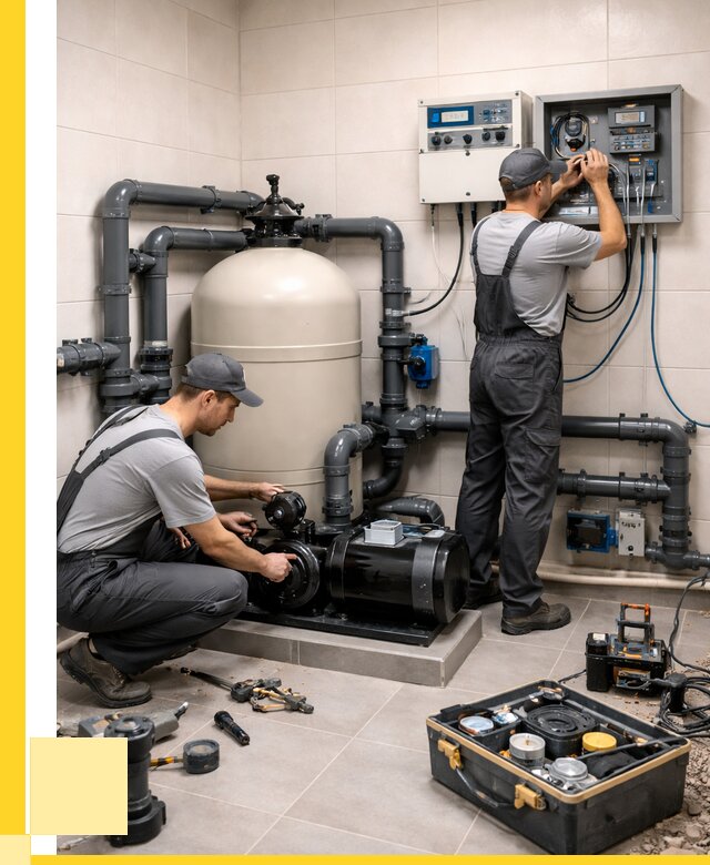 Монтаж оборудования для бассейнов в Касимах от 43496 р. | ЭриданКсм