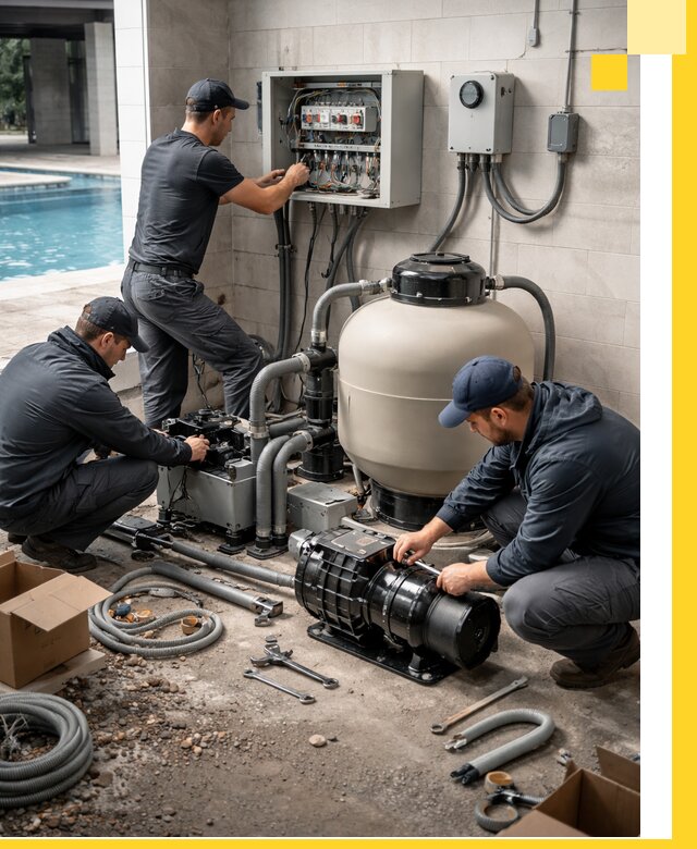 Профессиональный монтаж оборудования для бассейнов в Касимах