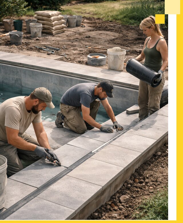 Строительство и монтаж уличных бассейнов под ключ в Касимах