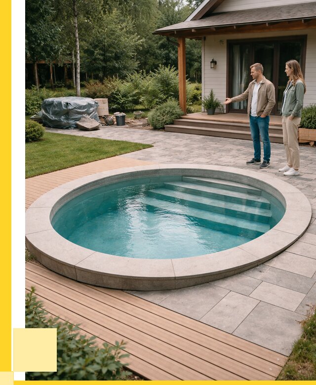 Бассейн на даче под ключ в Касимах от 217480 р., ЭриданКсм