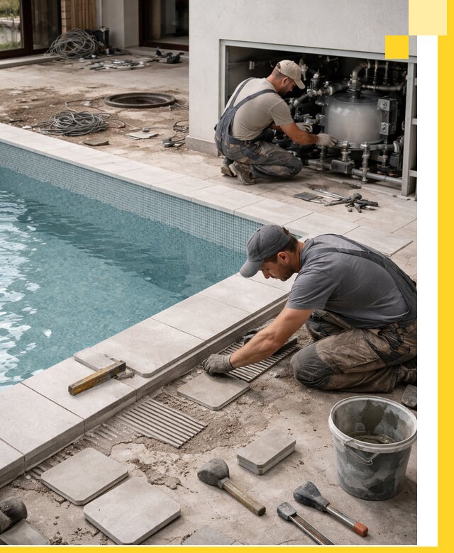 Строительство и монтаж бассейнов в коттедже в Касимах