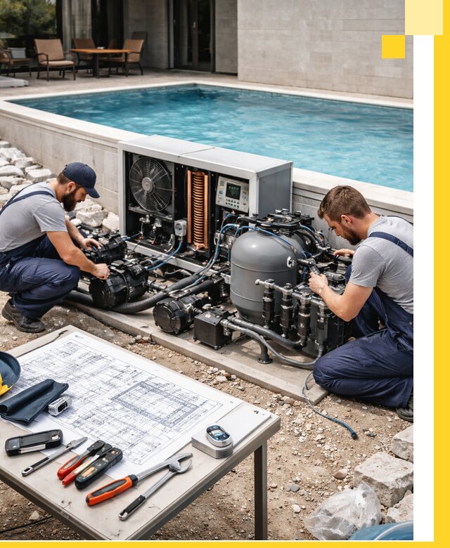 Проектирование и монтаж бассейнов с подогревом в Касимах