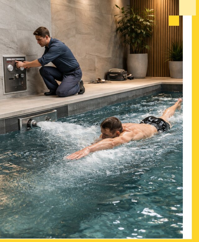 Проектирование и монтаж бассейнов с противотоком в Касимах