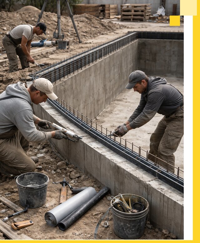 Качественный монтаж чаши бассейна в Касимах под ключ с гарантией