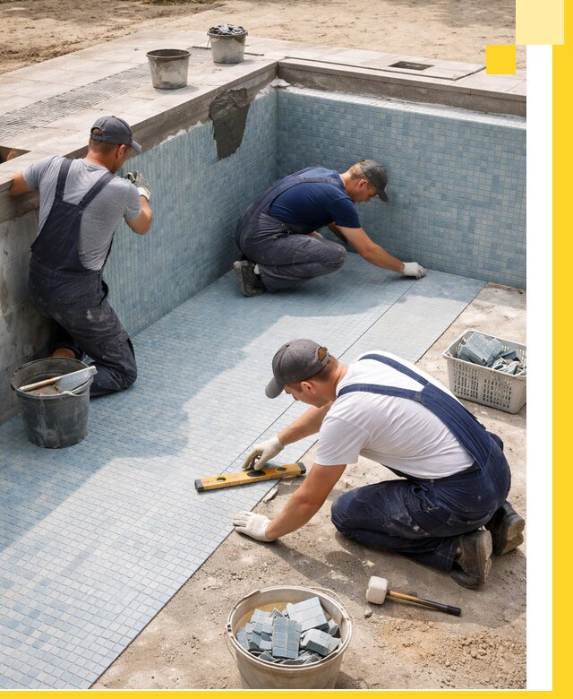 Укладка и установка плитки для бассейнов под ключ в Касимах