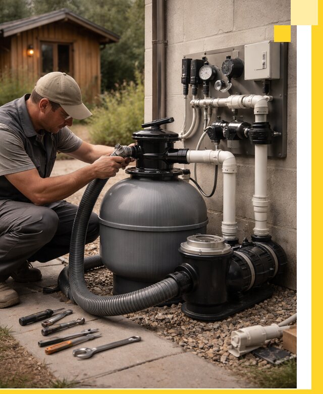 Продажа и монтаж фильтров и насосов для бассейнов в Касимах