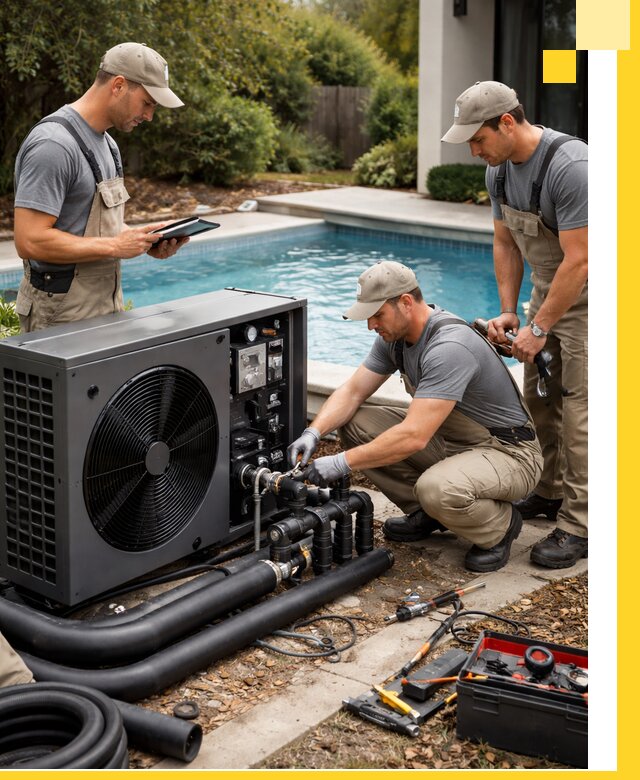 Проектирование и установка тепловых насосов для бассейнов в Касимах