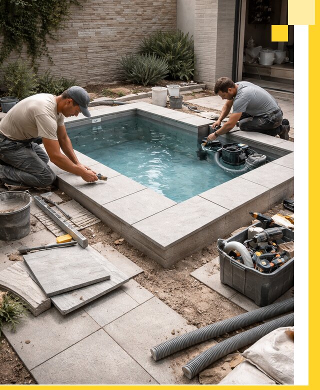 Мини бассейны под ключ в Касимах, дизайн и установка