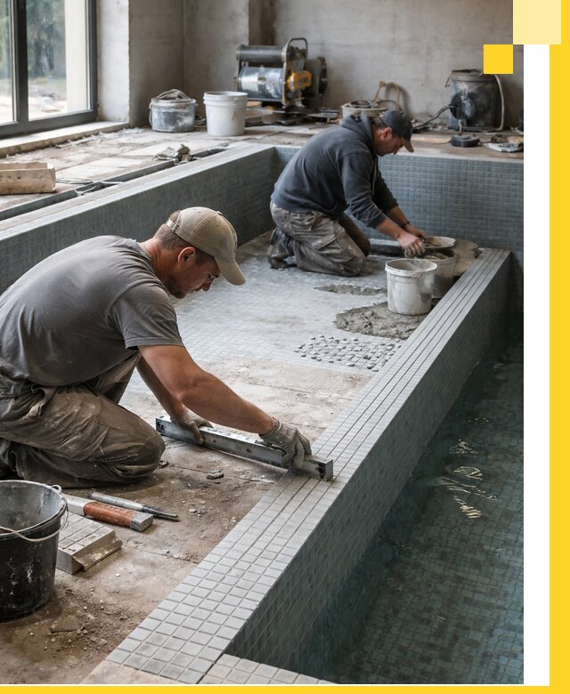 Строительство бассейна в частном доме в Касимах под ключ