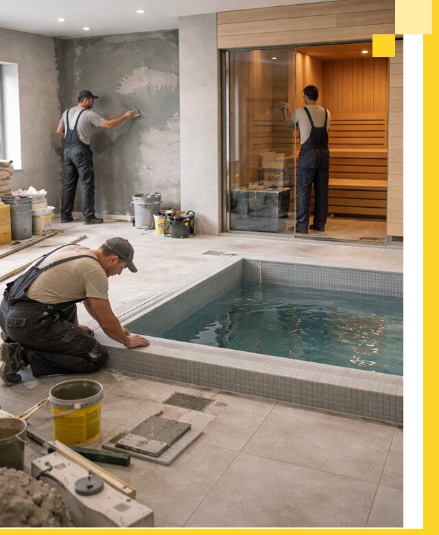 Проектирование и строительство сауны с бассейном в Касимах