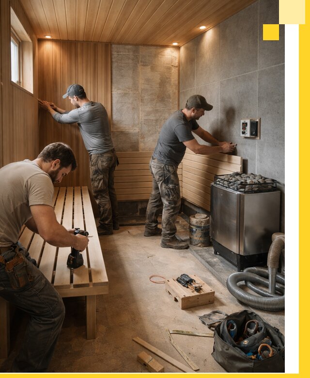 Сауны под ключ в Касимах, проектирование, строительство, отделка