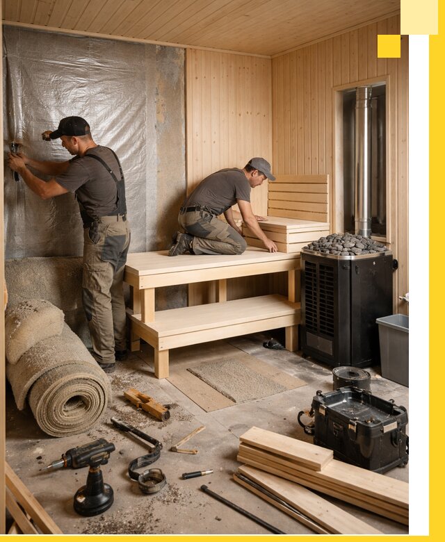 Проекты саун под ключ в Касимах дизайн и строительство