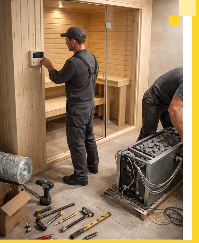 Поставка, установка и монтаж электрических саун в Касимах