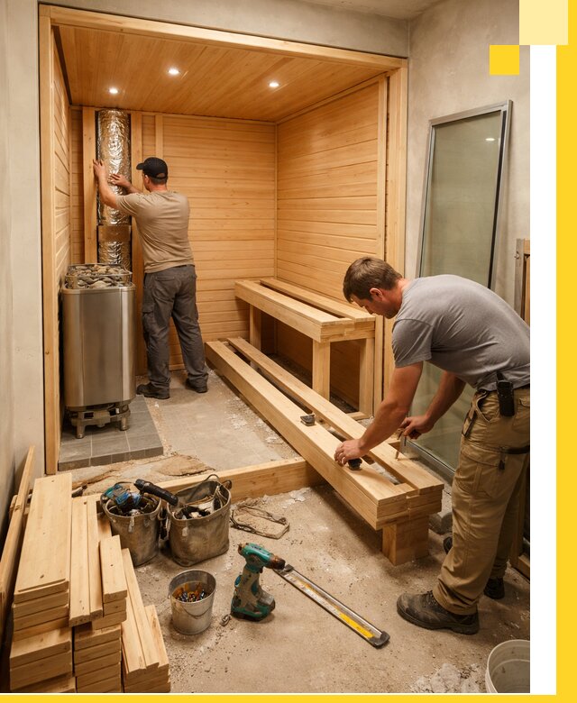 Проектирование и установка домашних саун под ключ в Касимах