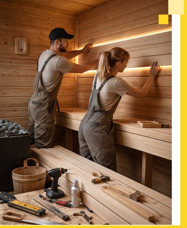 Дизайн саун и бань под ключ с индивидуальным проектом в Касимах