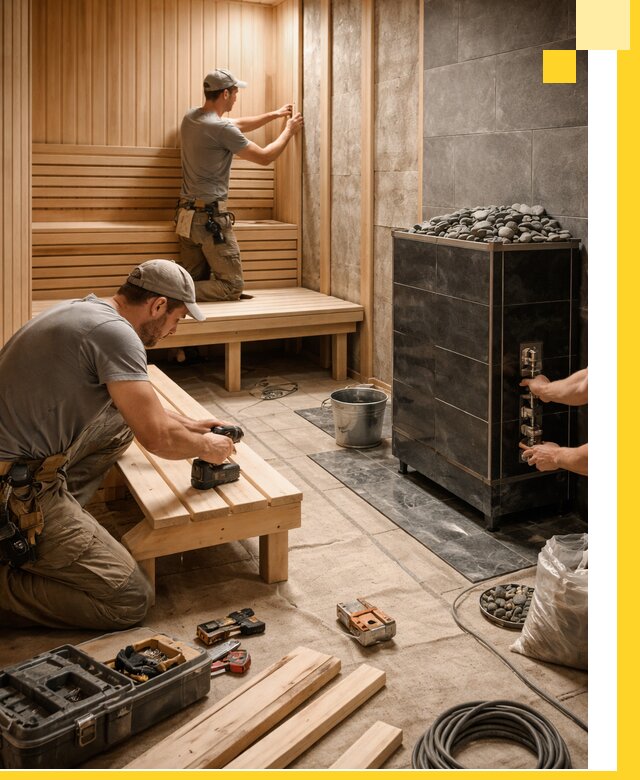 Дизайн и строительство интерьерных саун под ключ в Касимах