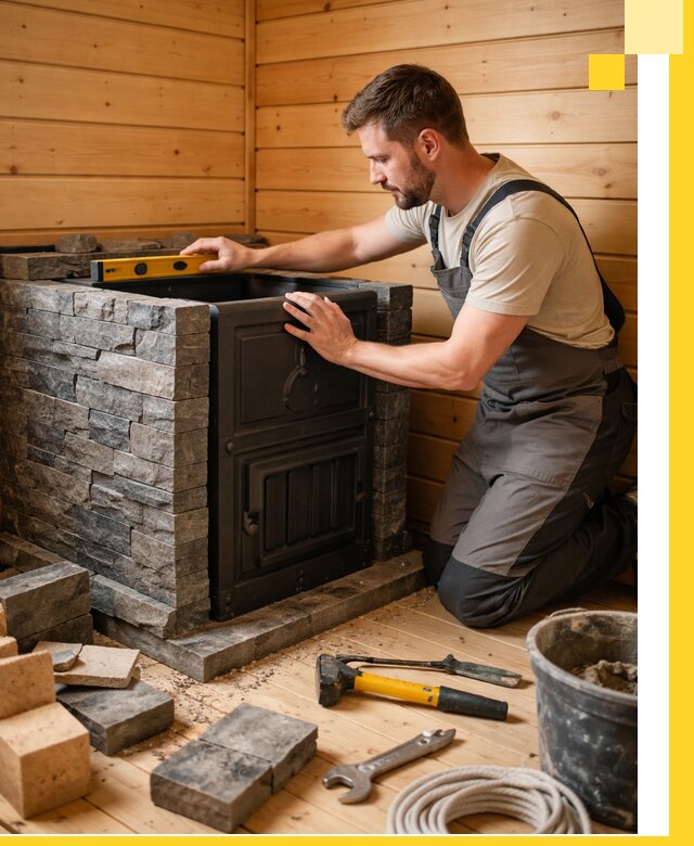 Производство и установка печей для саун под ключ в Касимах