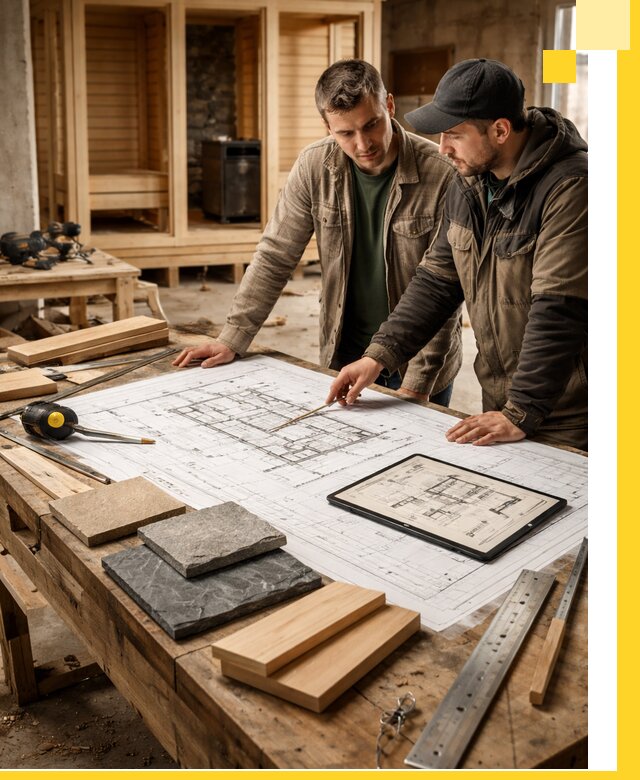 Проекты бань под ключ и планы строительства в Касимах