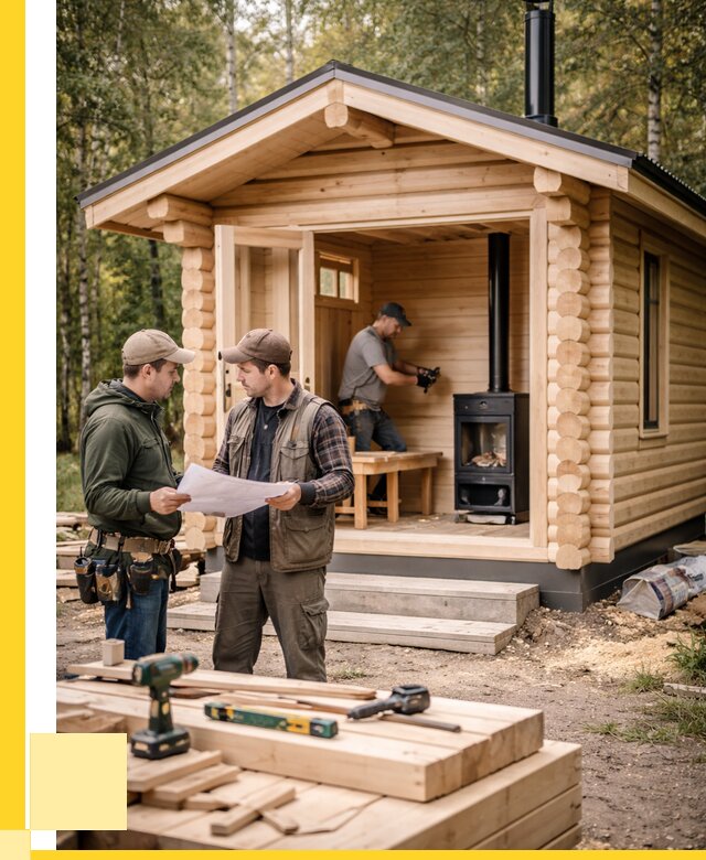 Монтаж бань под ключ в Касимах — от 217480 р. | ЭриданКсм