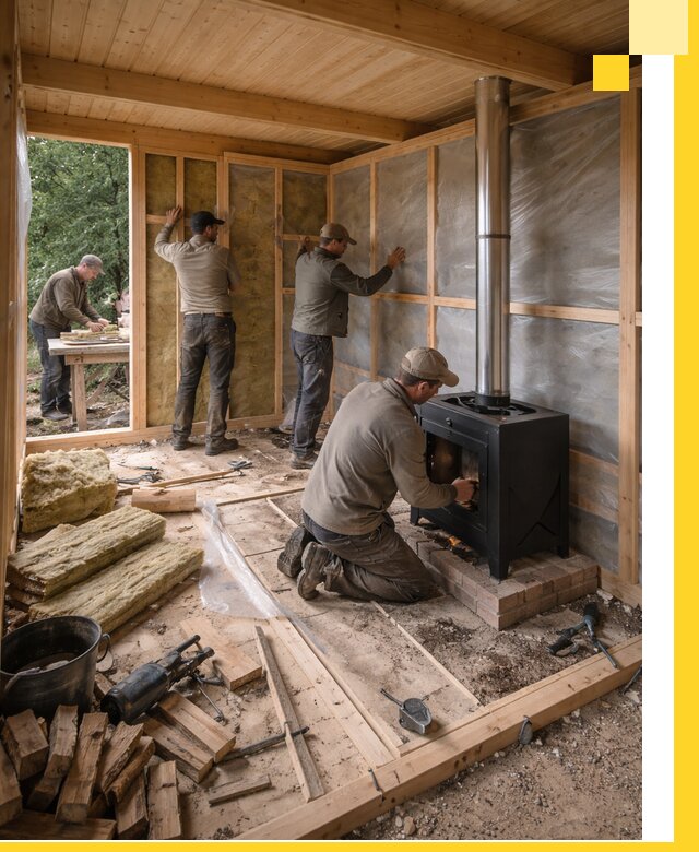 Профессиональный монтаж бань под ключ в Касимах для дома