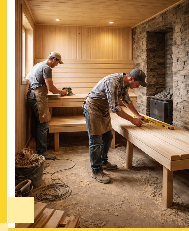 Отделка бани в Касимах: внутренняя отделка от 3262 р. | ЭриданКсм