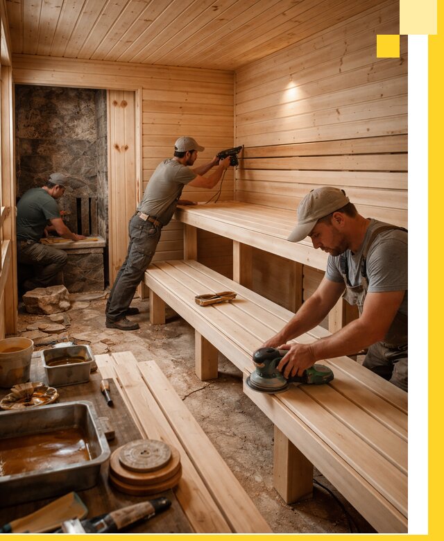 Профессиональная отделка бань в Касимах под ключ, с гарантией