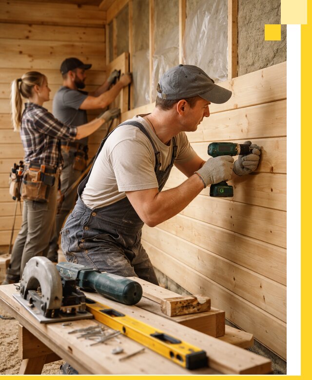 Обшивка бань под ключ в Касимах: отделка стен и потолков