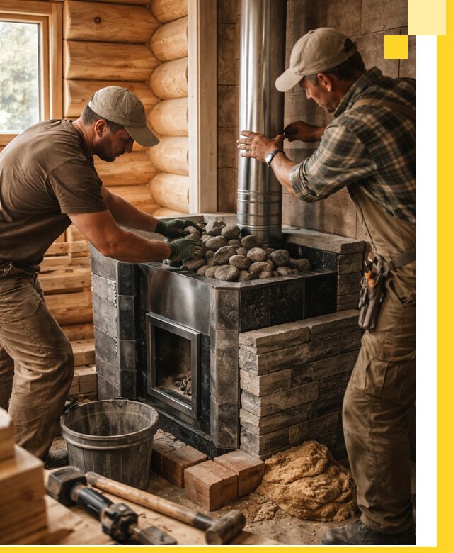 Строительство и отделка русских бань под ключ в Касимах