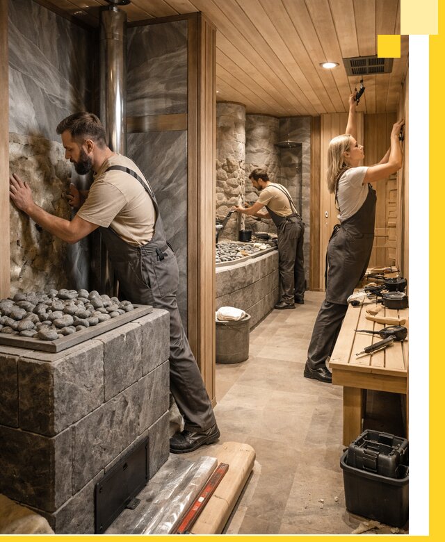 Строительство бань и SPA процедур в Касимах под ключ и отделкой