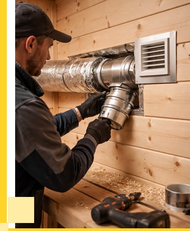 Монтаж вентиляции бани в Касимах от 13049 р. | ЭриданКсм