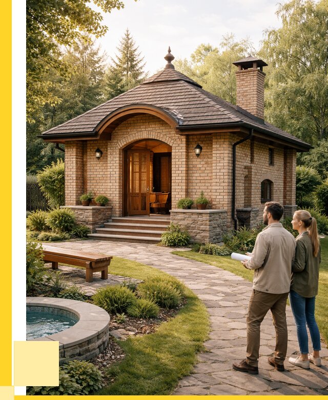 Проект кирпичной бани в Касимах от 32622 р. | ЭриданКсм