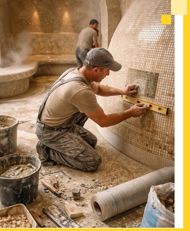 Хамам под ключ в Касимах: проектирование, строительство, отделка